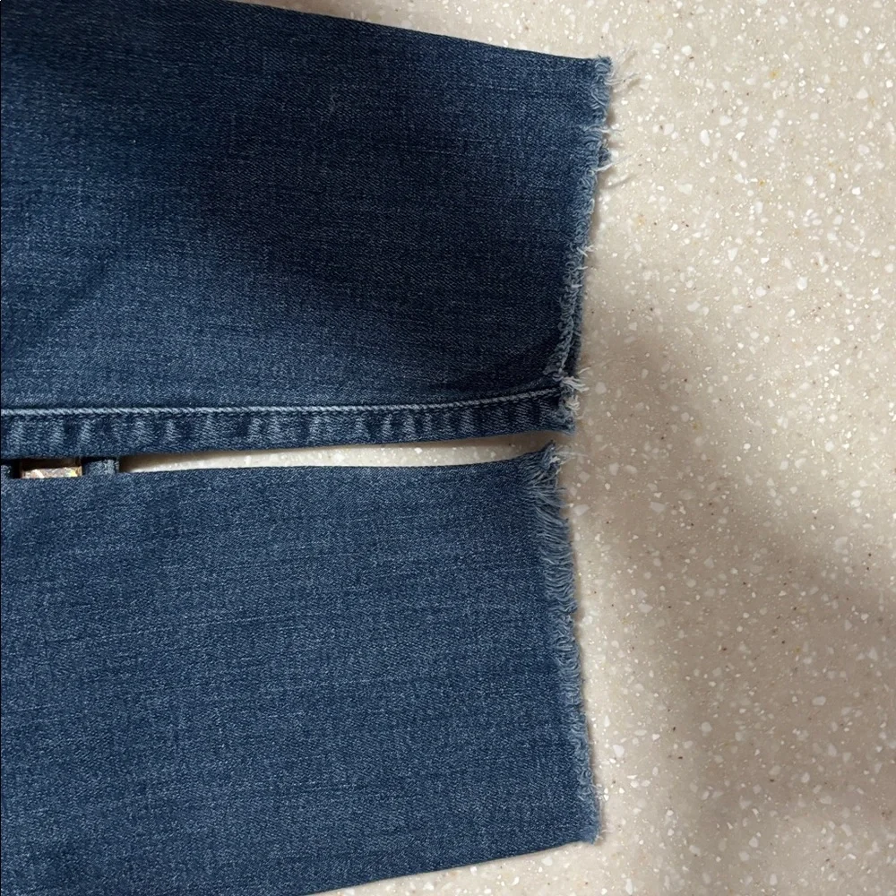 MOTHER Dark Blue Cropped Ankle Jeans - Picture 8 of 10